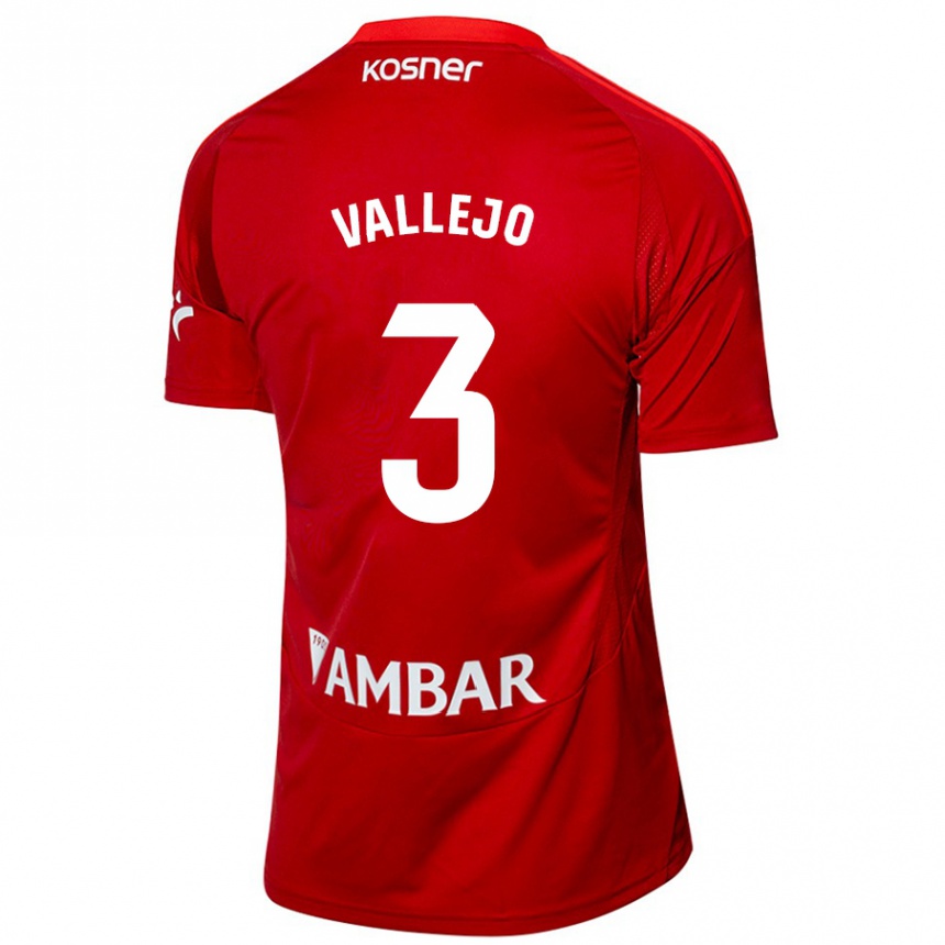 Niño Fútbol Camiseta Jaime Vallejo #3 Blanco Azul 2ª Equipación 2024/25 Argentina