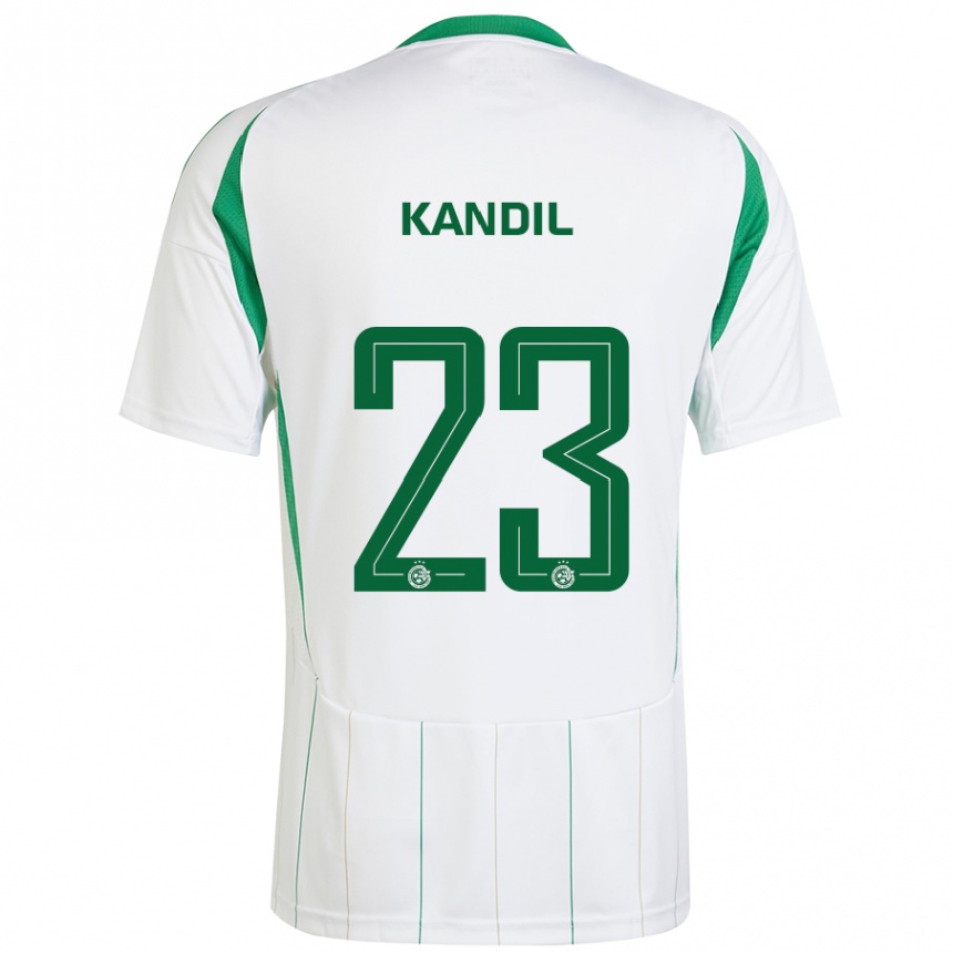 Niño Fútbol Camiseta Maor Kandil #23 Blanco Verde 2ª Equipación 2024/25 Argentina