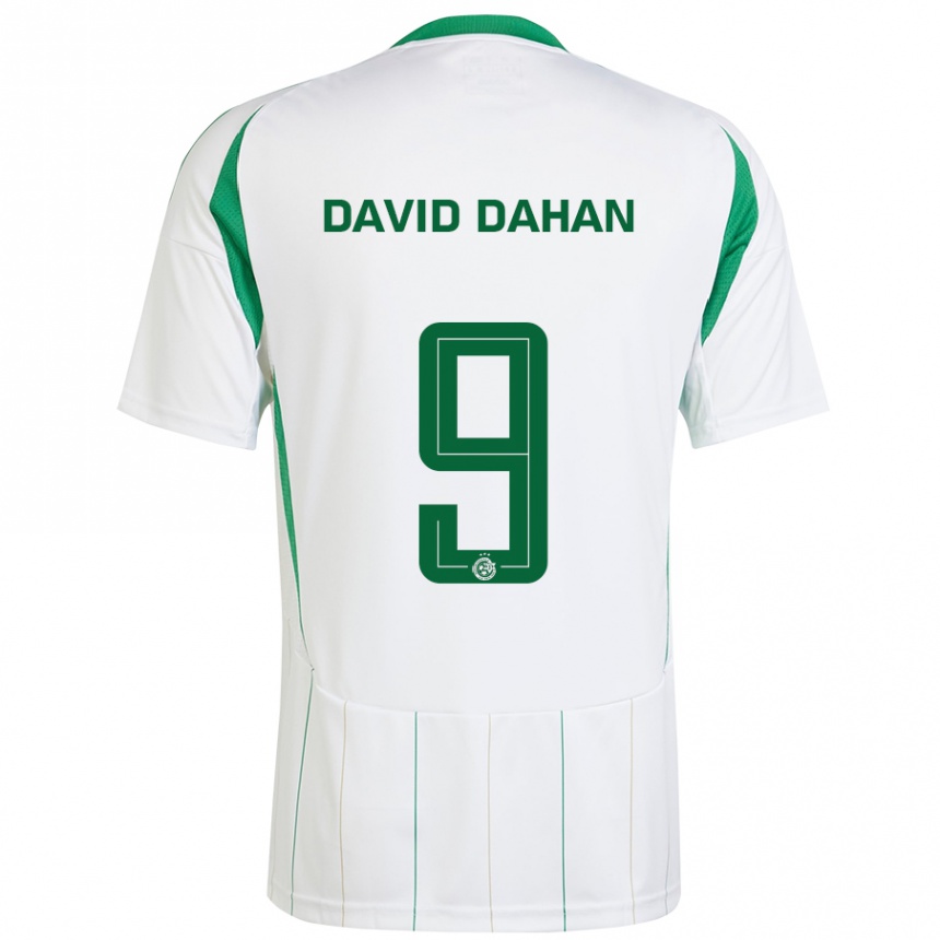 Niño Fútbol Camiseta Omer David Dahan #9 Blanco Verde 2ª Equipación 2024/25 Argentina