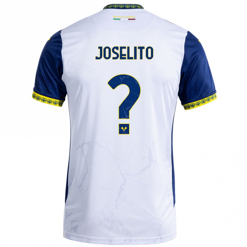 Niño Fútbol Camiseta Joselito #0 Blanco Azul 2ª Equipación 2024/25 Argentina