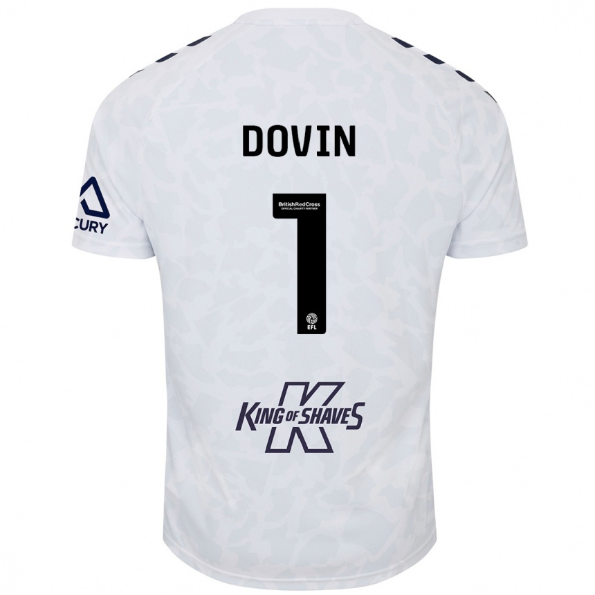 Niño Fútbol Camiseta Oliver Dovin #1 Blanco 2ª Equipación 2024/25 Argentina