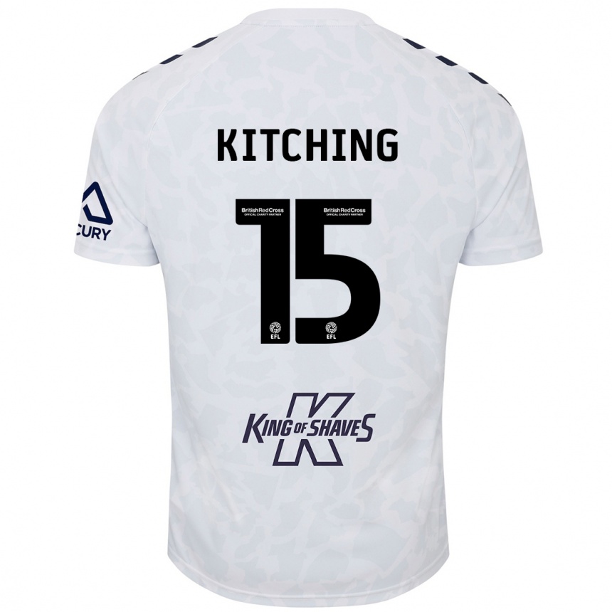 Niño Fútbol Camiseta Liam Kitching #15 Blanco 2ª Equipación 2024/25 Argentina