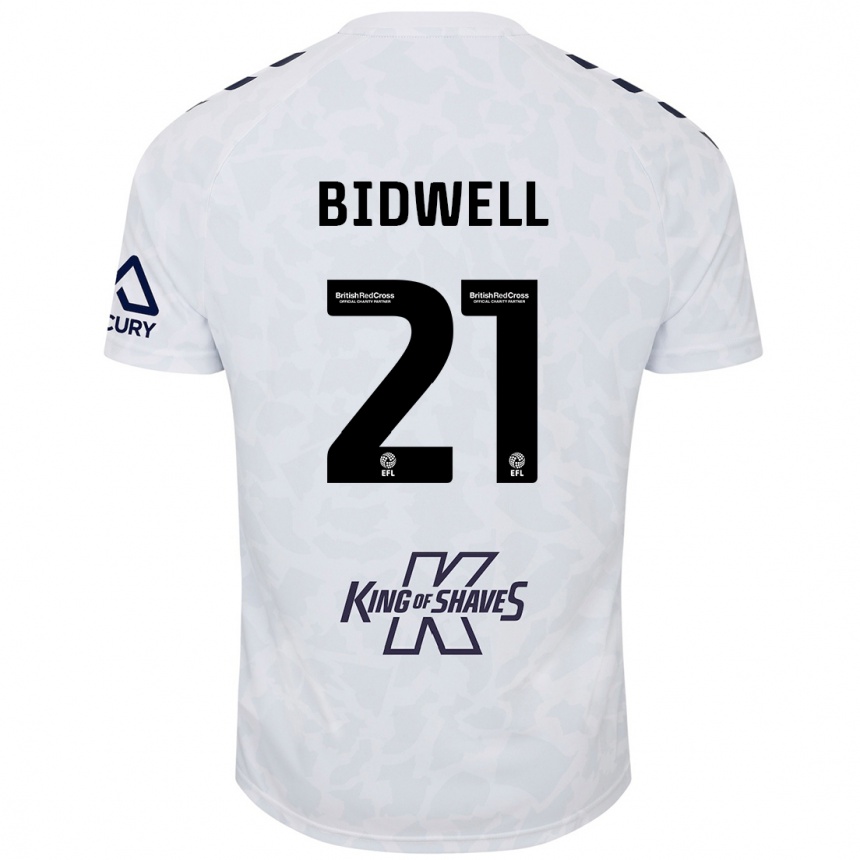 Niño Fútbol Camiseta Jake Bidwell #21 Blanco 2ª Equipación 2024/25 Argentina