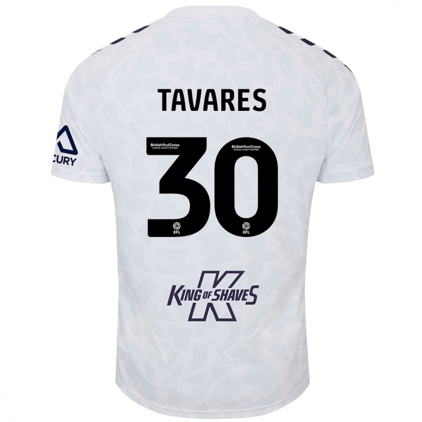 Niño Fútbol Camiseta Fábio Tavares #30 Blanco 2ª Equipación 2024/25 Argentina