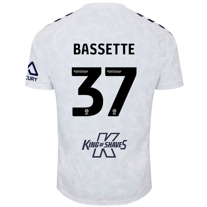 Niño Fútbol Camiseta Norman Bassette #37 Blanco 2ª Equipación 2024/25 Argentina