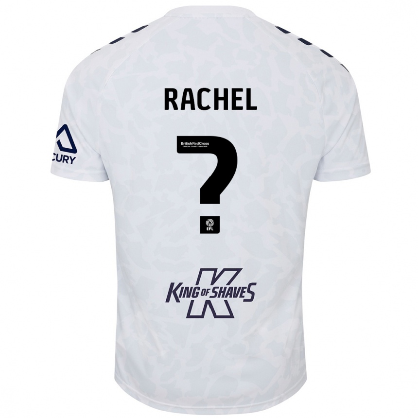 Niño Fútbol Camiseta Daniel Rachel #0 Blanco 2ª Equipación 2024/25 Argentina