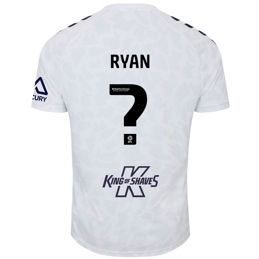 Niño Fútbol Camiseta Kain Ryan #0 Blanco 2ª Equipación 2024/25 Argentina