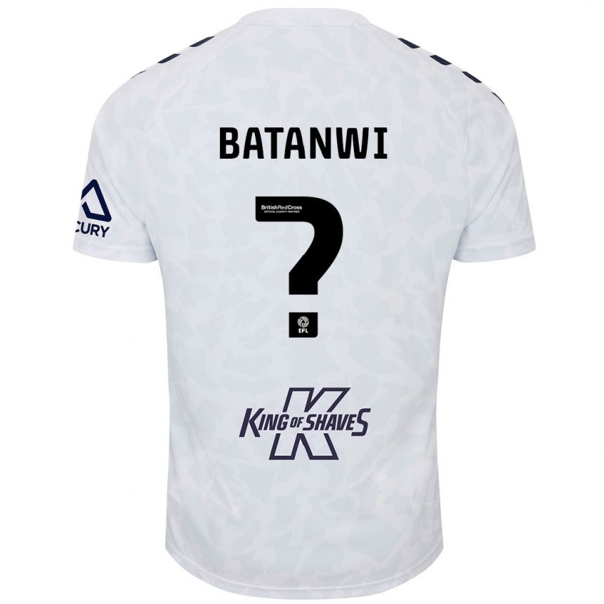 Niño Fútbol Camiseta Tristen Batanwi #0 Blanco 2ª Equipación 2024/25 Argentina