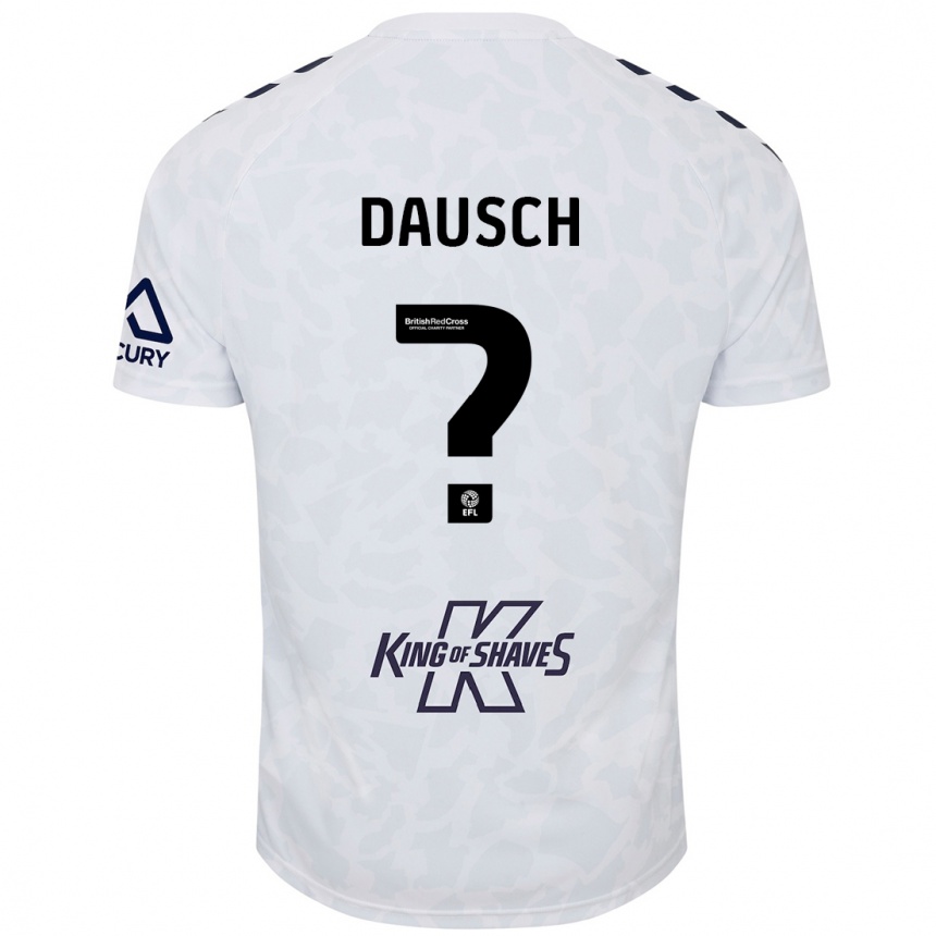 Niño Fútbol Camiseta Aiden Dausch #0 Blanco 2ª Equipación 2024/25 Argentina