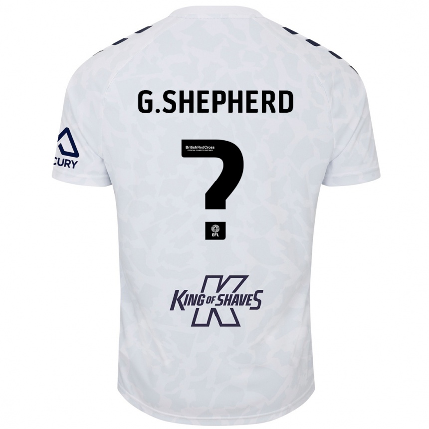 Niño Fútbol Camiseta George Shepherd #0 Blanco 2ª Equipación 2024/25 Argentina