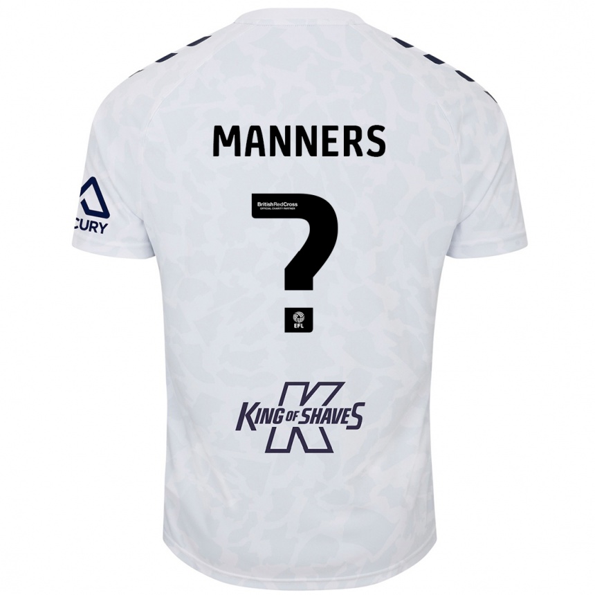 Niño Fútbol Camiseta Charlie Manners #0 Blanco 2ª Equipación 2024/25 Argentina