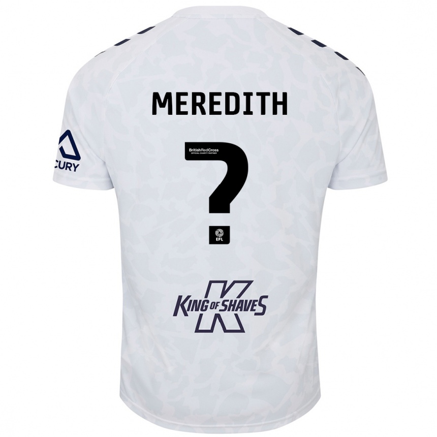 Niño Fútbol Camiseta Eliot Meredith #0 Blanco 2ª Equipación 2024/25 Argentina