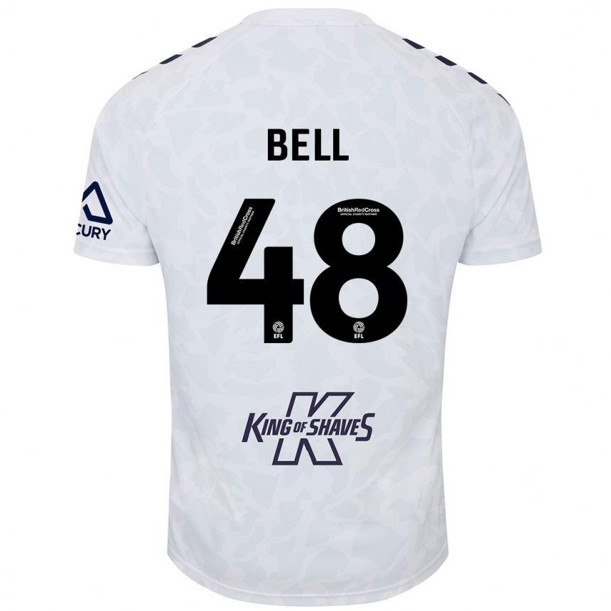 Niño Fútbol Camiseta Luke Bell #48 Blanco 2ª Equipación 2024/25 Argentina