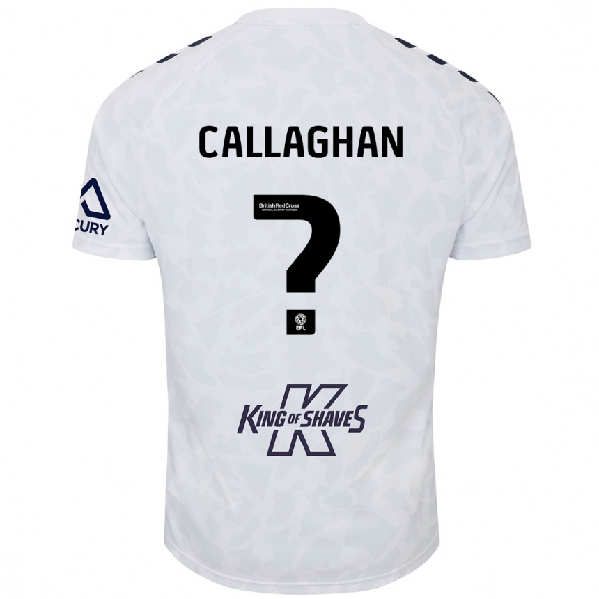 Niño Fútbol Camiseta Charlie Callaghan #0 Blanco 2ª Equipación 2024/25 Argentina