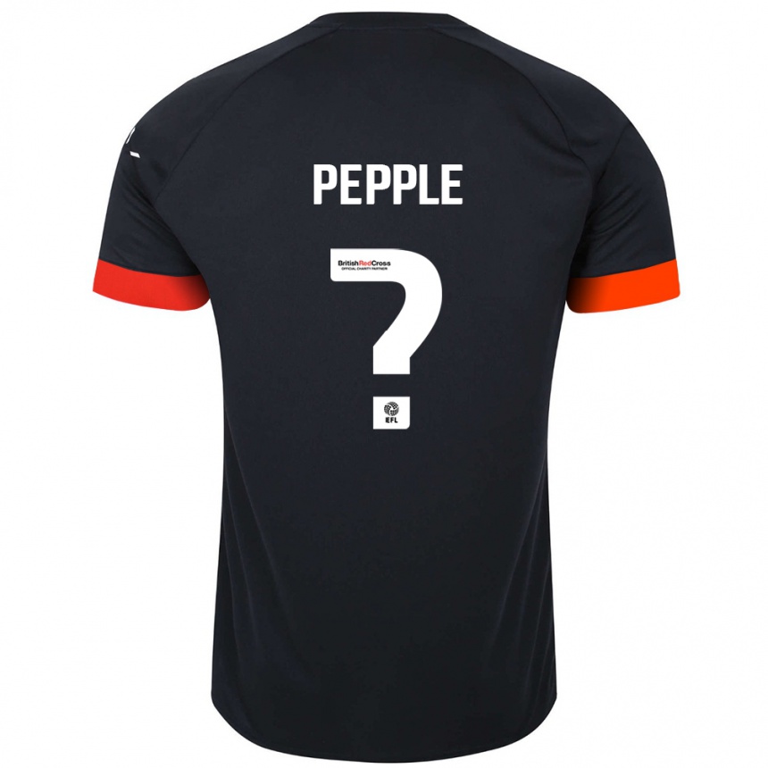 Niño Fútbol Camiseta Aribim Pepple #0 Negro Naranja 2ª Equipación 2024/25 Argentina