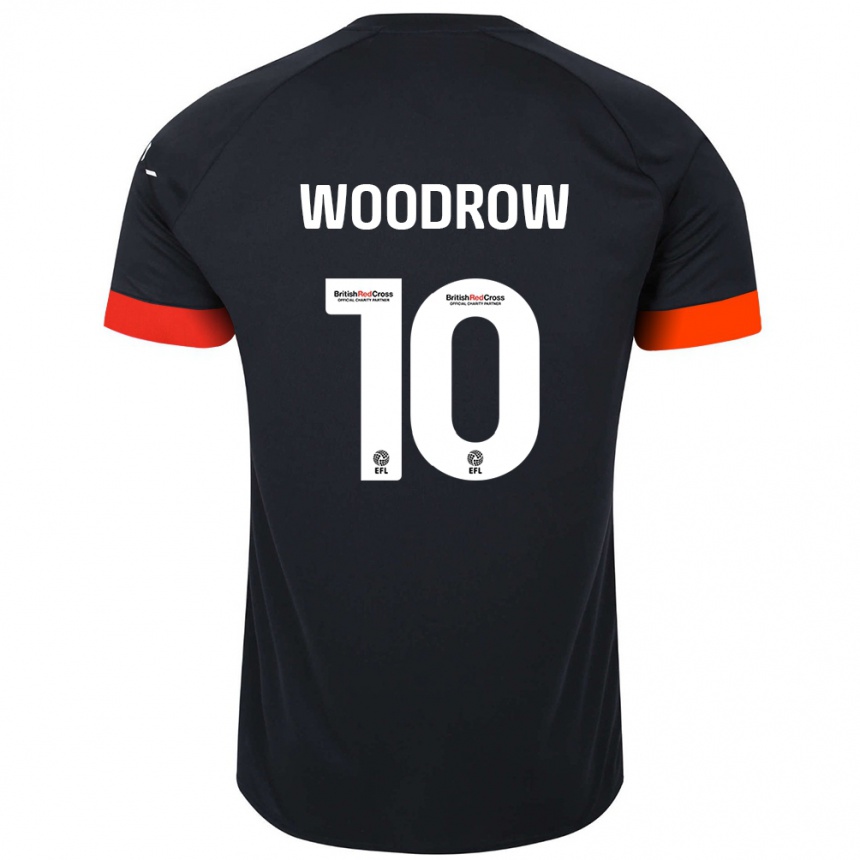 Niño Fútbol Camiseta Cauley Woodrow #10 Negro Naranja 2ª Equipación 2024/25 Argentina