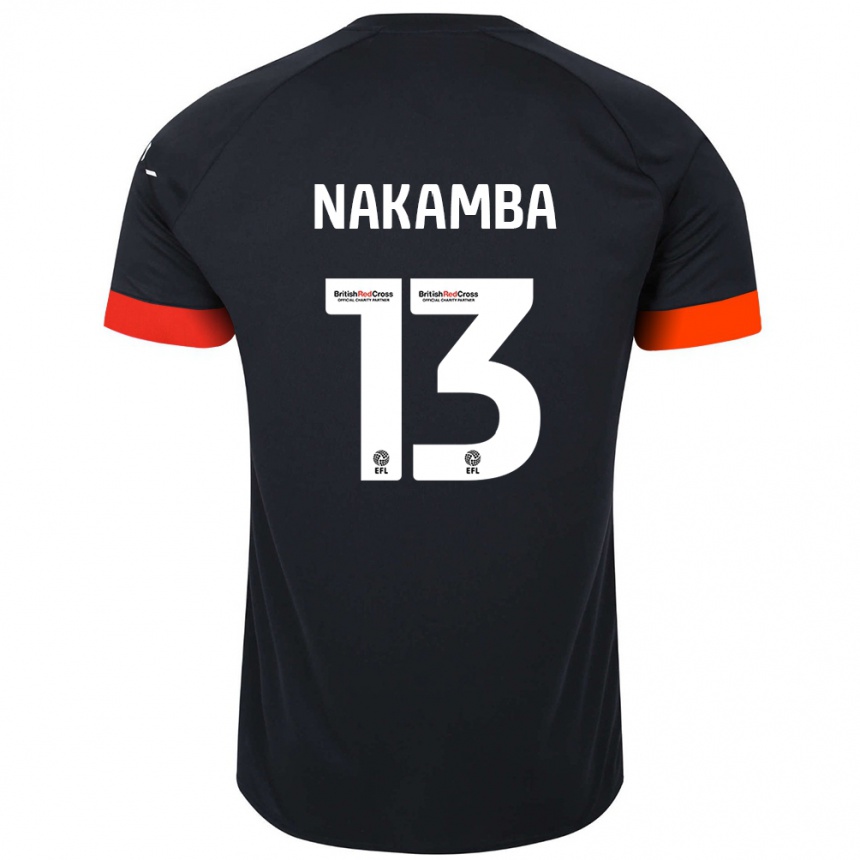 Niño Fútbol Camiseta Marvelous Nakamba #13 Negro Naranja 2ª Equipación 2024/25 Argentina