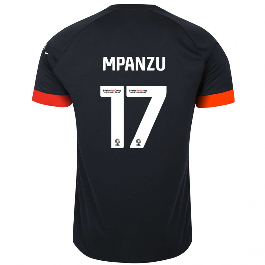 Niño Fútbol Camiseta Pelly Ruddock Mpanzu #17 Negro Naranja 2ª Equipación 2024/25 Argentina