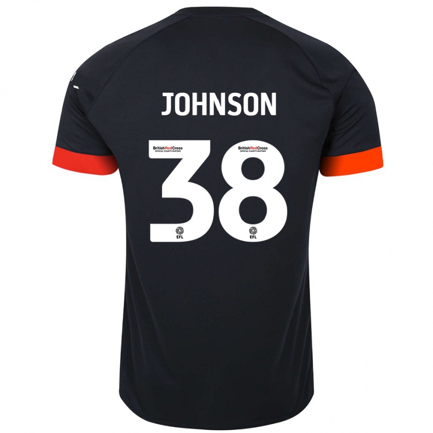 Niño Fútbol Camiseta Joe Johnson #38 Negro Naranja 2ª Equipación 2024/25 Argentina