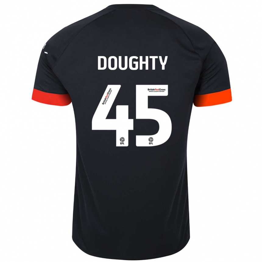 Niño Fútbol Camiseta Alfie Doughty #45 Negro Naranja 2ª Equipación 2024/25 Argentina