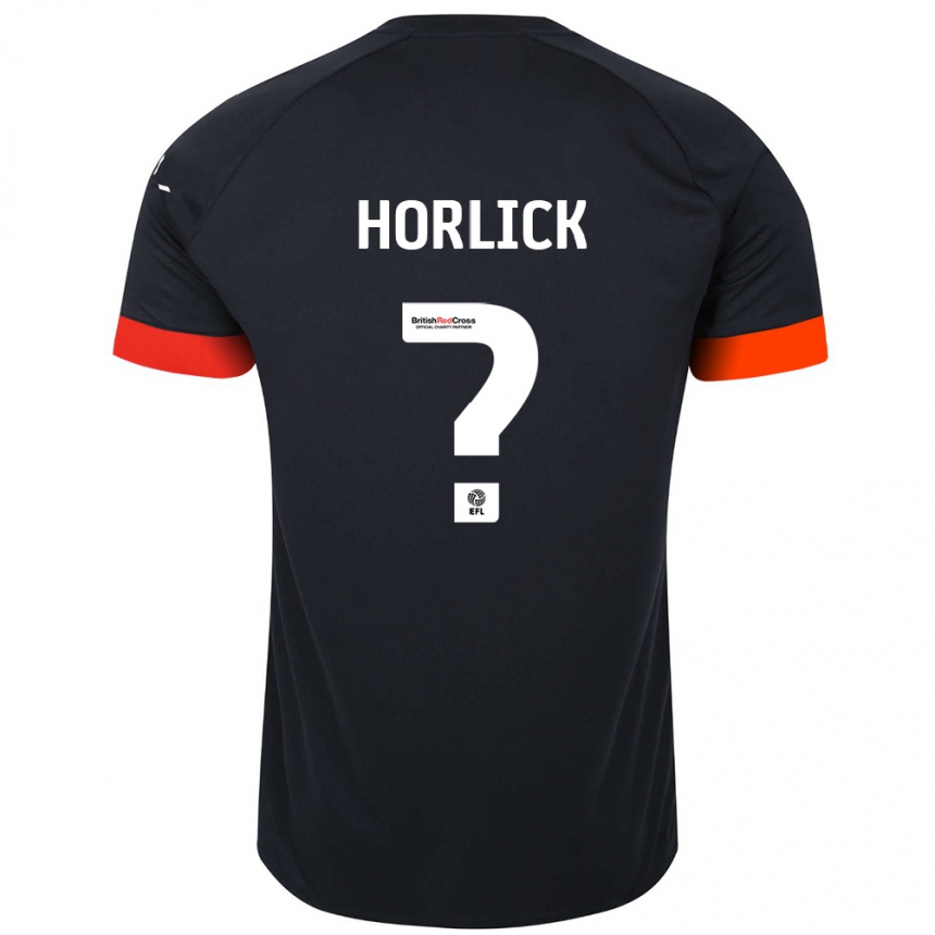 Niño Fútbol Camiseta Jameson Horlick #0 Negro Naranja 2ª Equipación 2024/25 Argentina