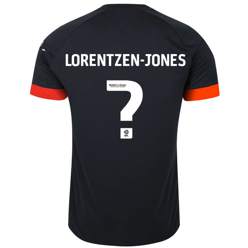 Niño Fútbol Camiseta Jack Lorentzen-Jones #0 Negro Naranja 2ª Equipación 2024/25 Argentina