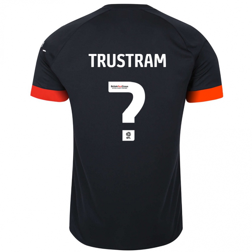 Niño Fútbol Camiseta Charlie Trustram #0 Negro Naranja 2ª Equipación 2024/25 Argentina