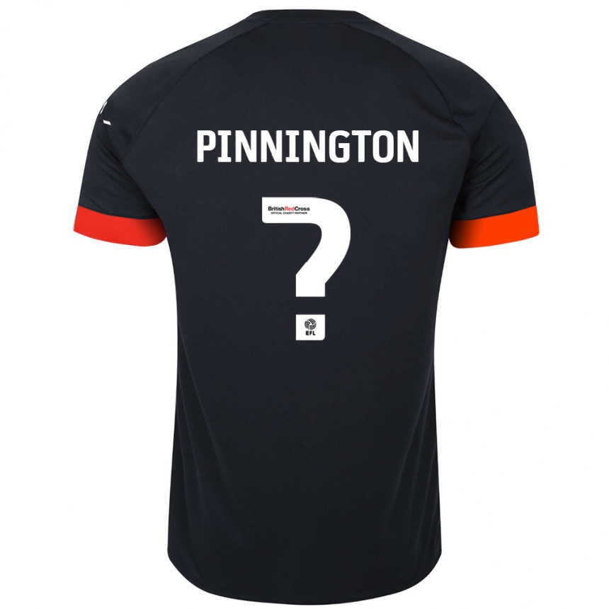 Niño Fútbol Camiseta Jacob Pinnington #0 Negro Naranja 2ª Equipación 2024/25 Argentina