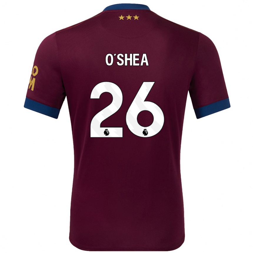 Niño Fútbol Camiseta Dara O'shea #26 Marrón 2ª Equipación 2024/25 Argentina