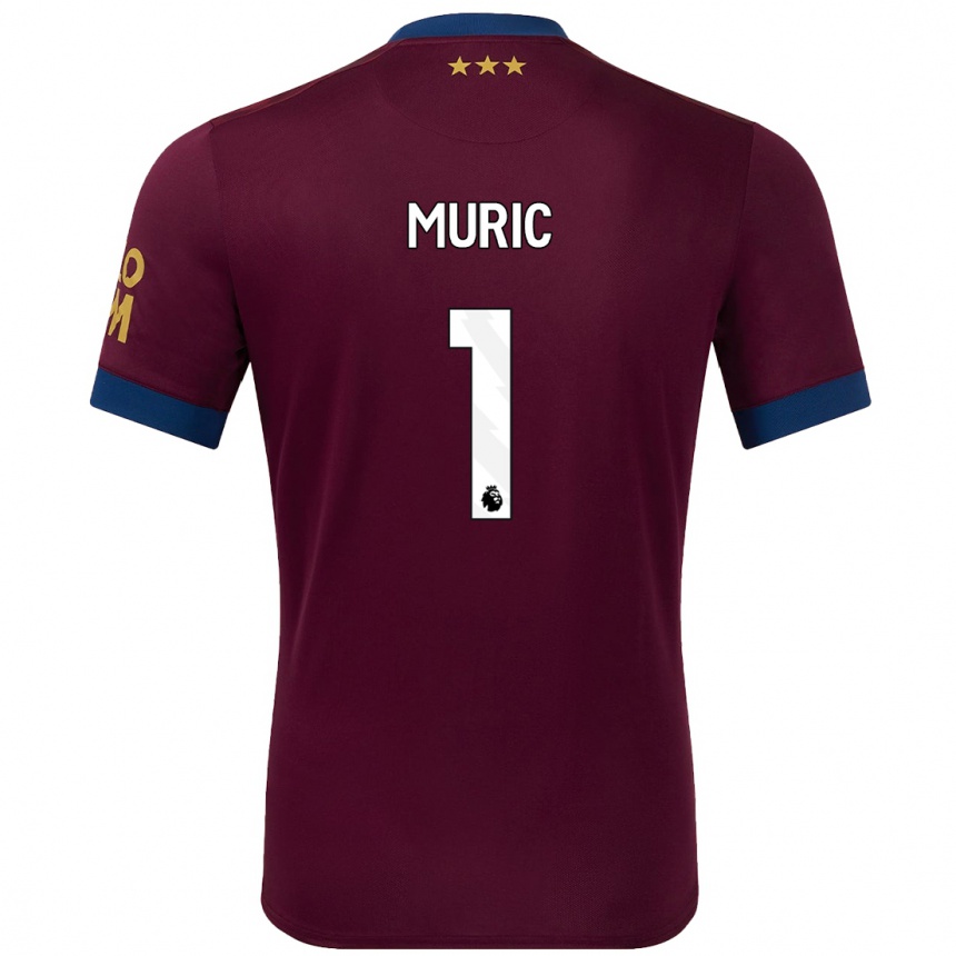 Niño Fútbol Camiseta Arijanet Muric #1 Marrón 2ª Equipación 2024/25 Argentina