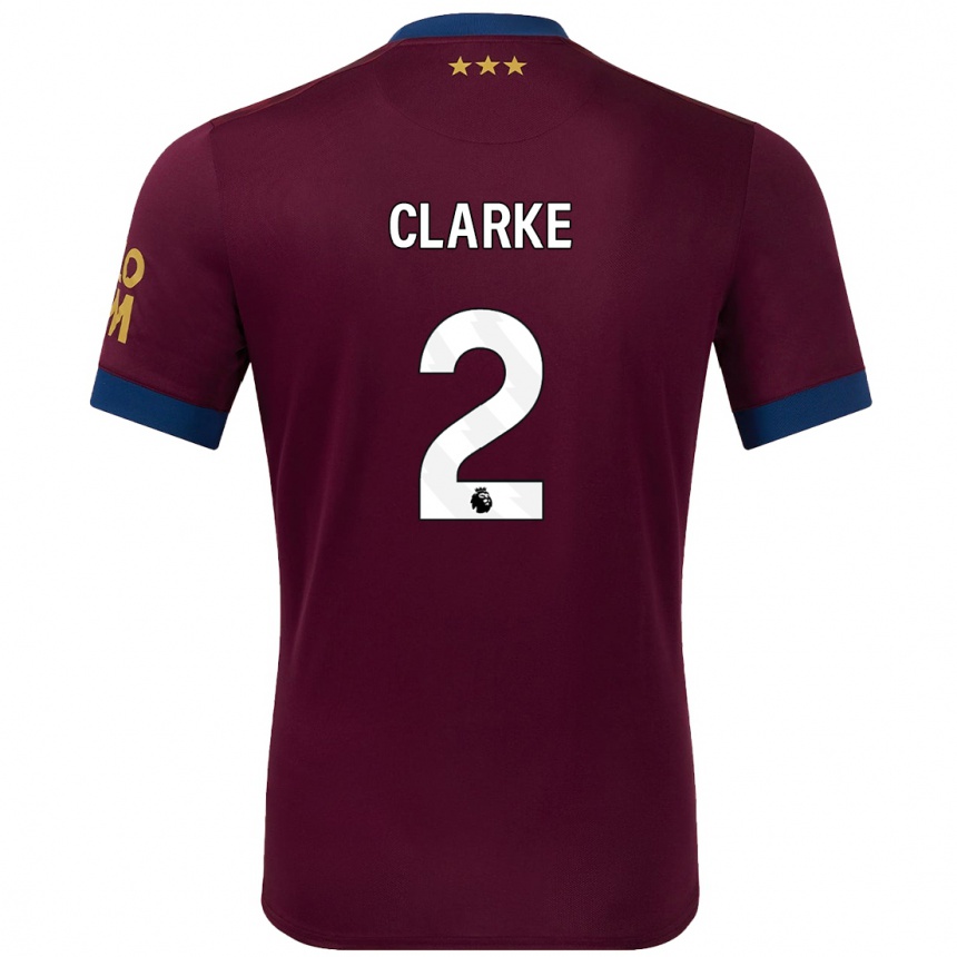 Niño Fútbol Camiseta Harry Clarke #2 Marrón 2ª Equipación 2024/25 Argentina