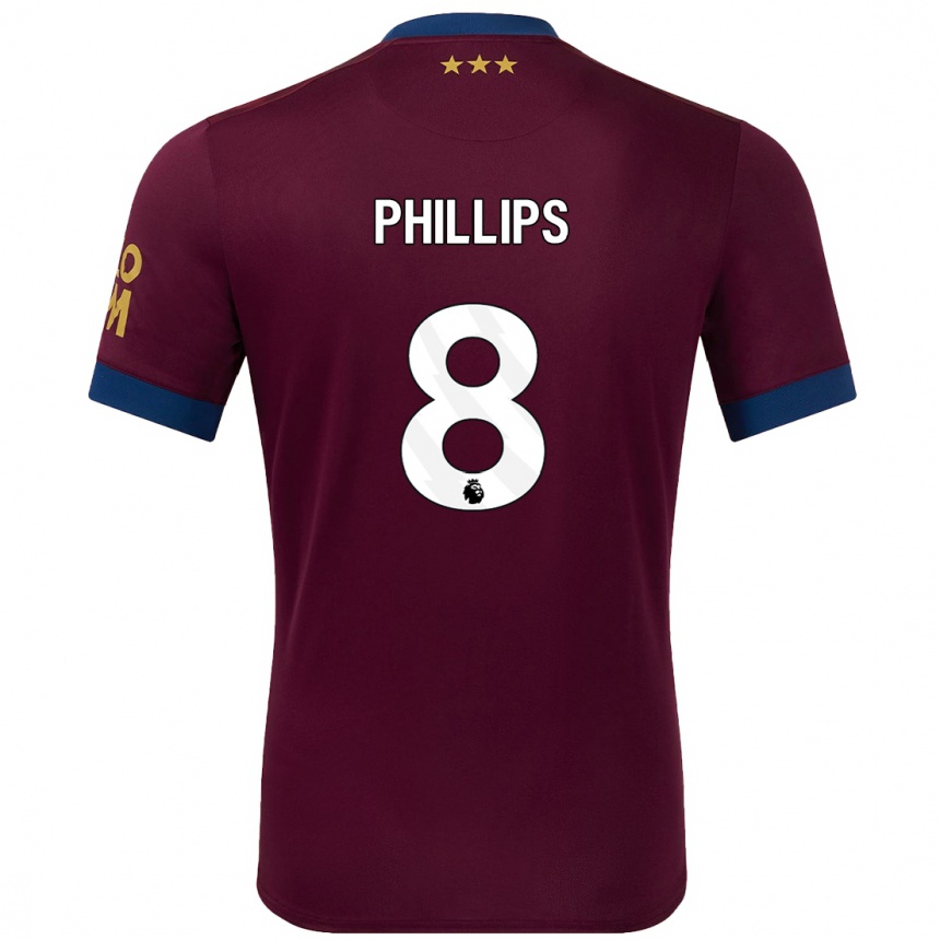 Niño Fútbol Camiseta Kalvin Phillips #8 Marrón 2ª Equipación 2024/25 Argentina