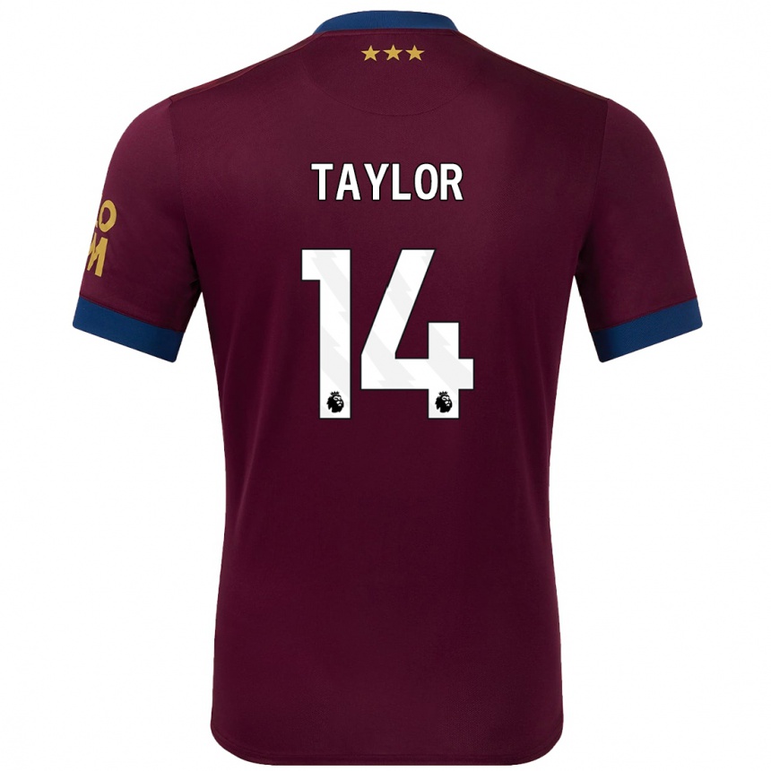 Niño Fútbol Camiseta Jack Taylor #14 Marrón 2ª Equipación 2024/25 Argentina