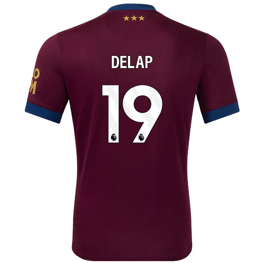 Niño Fútbol Camiseta Liam Delap #19 Marrón 2ª Equipación 2024/25 Argentina