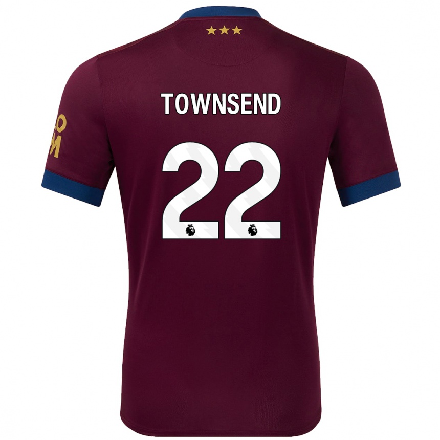 Niño Fútbol Camiseta Conor Townsend #22 Marrón 2ª Equipación 2024/25 Argentina