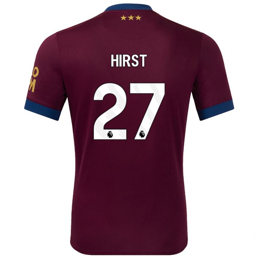 Niño Fútbol Camiseta George Hirst #27 Marrón 2ª Equipación 2024/25 Argentina