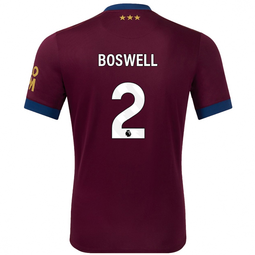 Niño Fútbol Camiseta Maria Boswell #2 Marrón 2ª Equipación 2024/25 Argentina