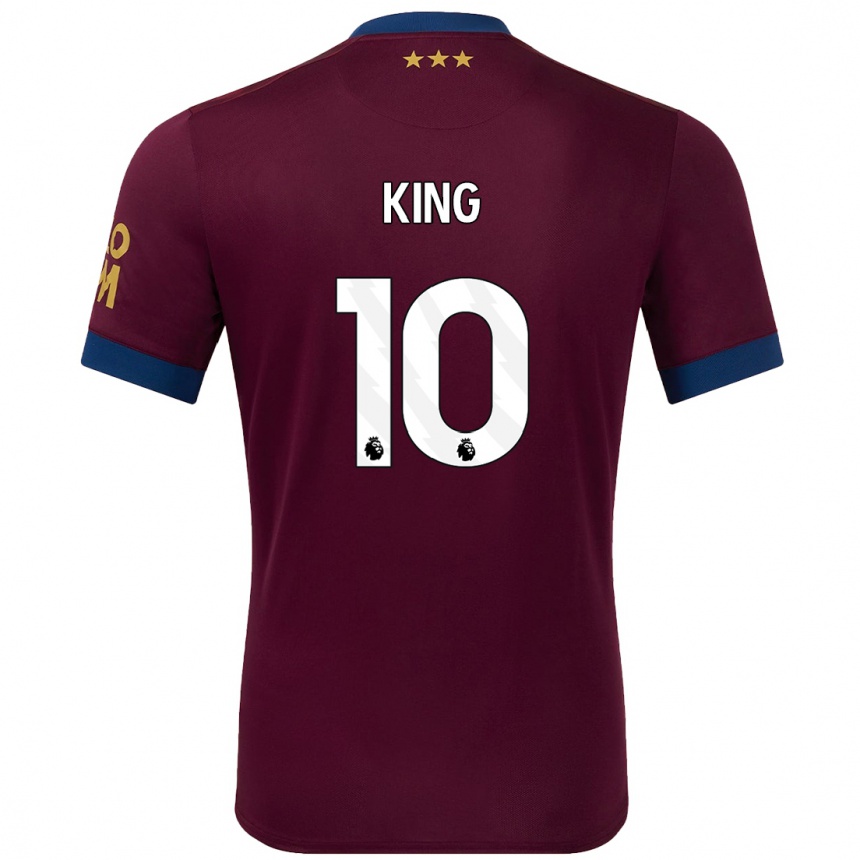 Niño Fútbol Camiseta Eloise King #10 Marrón 2ª Equipación 2024/25 Argentina