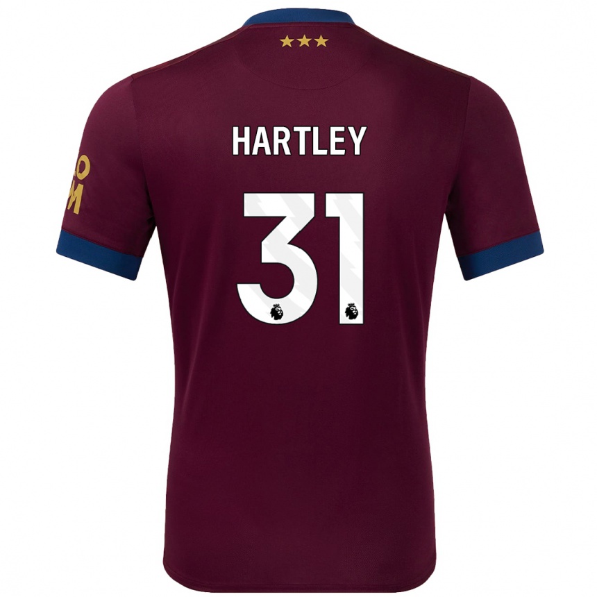 Niño Fútbol Camiseta Laura Hartley #31 Marrón 2ª Equipación 2024/25 Argentina