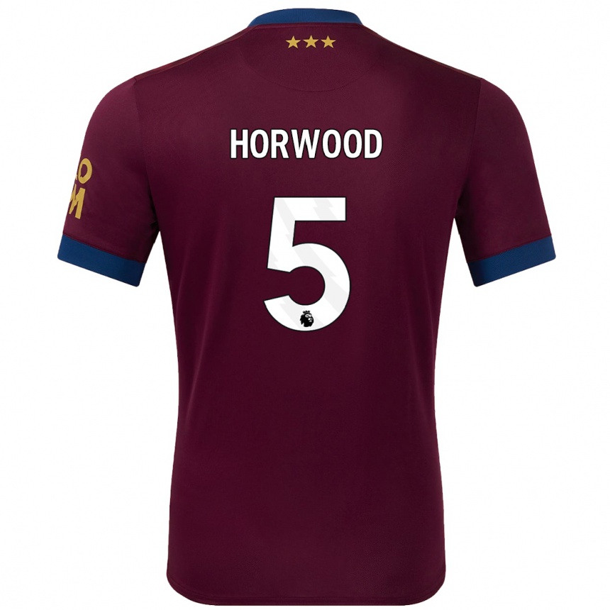 Niño Fútbol Camiseta Bonnie Horwood #5 Marrón 2ª Equipación 2024/25 Argentina