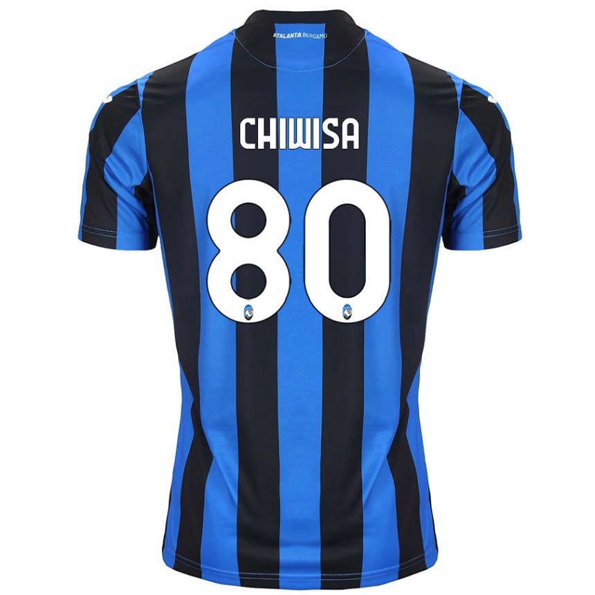 Hombre Fútbol Camiseta Mannah Chiwisa #80 Azul Negro 1ª Equipación 2024/25 Argentina