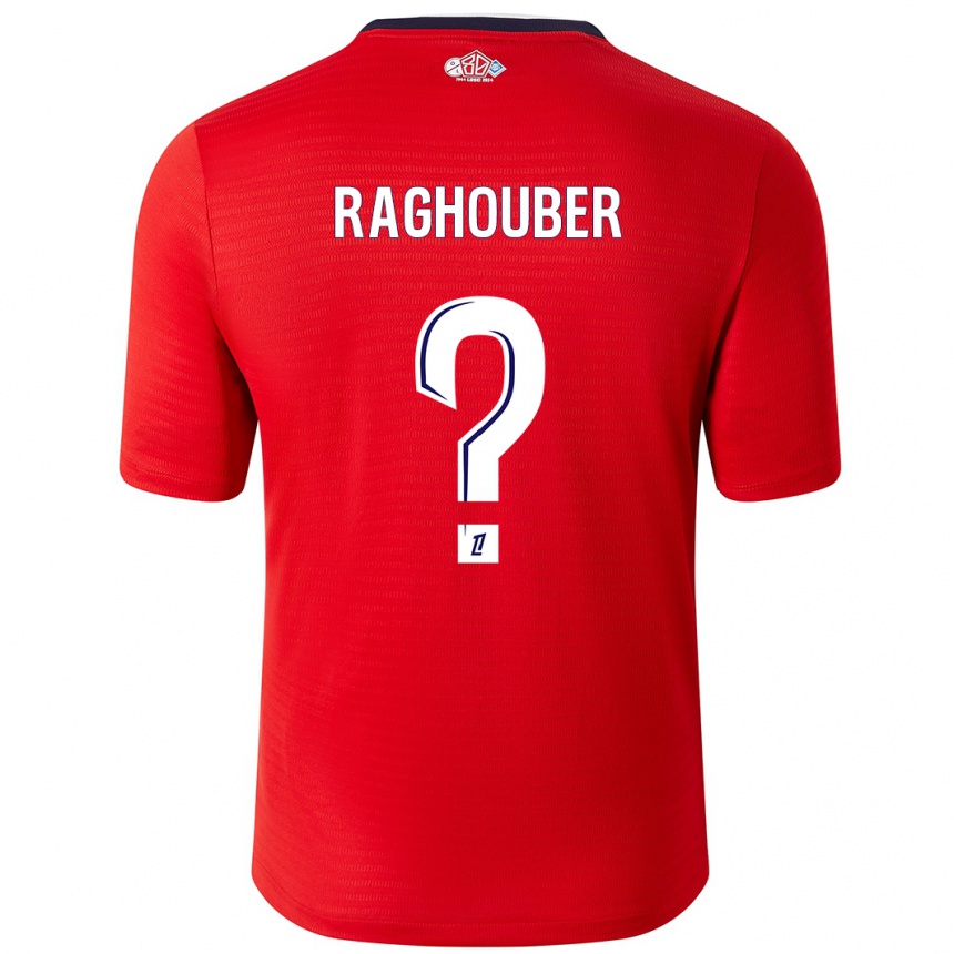 Hombre Fútbol Camiseta Ugo Raghouber #0 Rojo Blanco 1ª Equipación 2024/25 Argentina