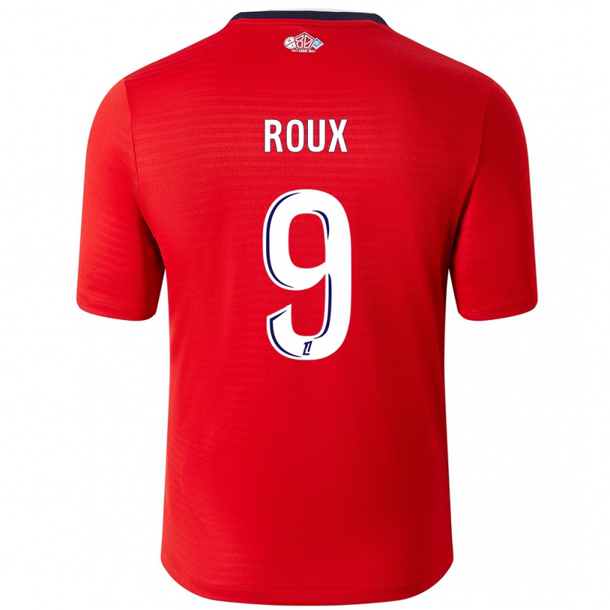 Hombre Fútbol Camiseta Danielle Roux #9 Rojo Blanco 1ª Equipación 2024/25 Argentina