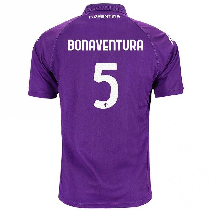 Hombre Fútbol Camiseta Giacomo Bonaventura #5 Morado 1ª Equipación 2024/25 Argentina