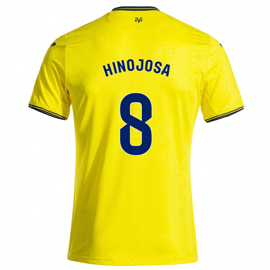 Hombre Fútbol Camiseta Sergio Hinojosa #8 Amarillo Negro 1ª Equipación 2024/25 Argentina