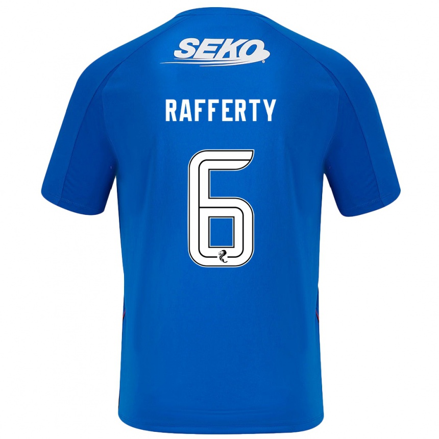 Hombre Fútbol Camiseta Laura Rafferty #6 Azul Oscuro 1ª Equipación 2024/25 Argentina