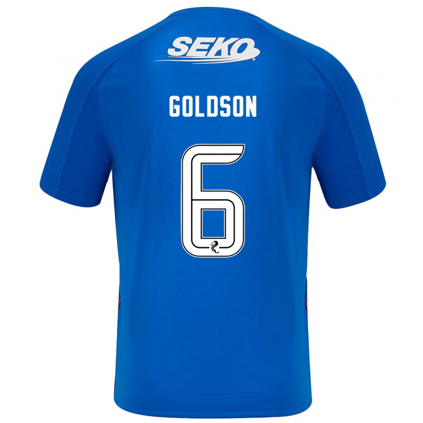 Hombre Fútbol Camiseta Connor Goldson #6 Azul Oscuro 1ª Equipación 2024/25 Argentina