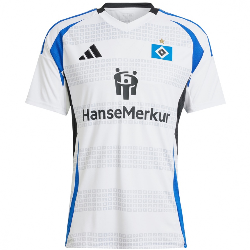 Hombre Fútbol Camiseta Anna-Katharina Seme #11 Blanco Azul 1ª Equipación 2024/25 Argentina