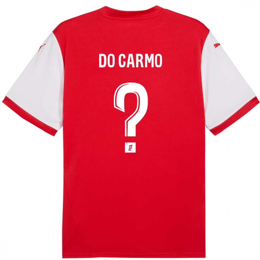 Hombre Fútbol Camiseta Sophian Do Carmo #0 Rojo Blanco 1ª Equipación 2024/25 Argentina