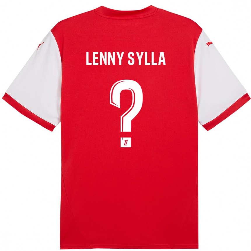 Hombre Fútbol Camiseta Lenny Sylla #0 Rojo Blanco 1ª Equipación 2024/25 Argentina